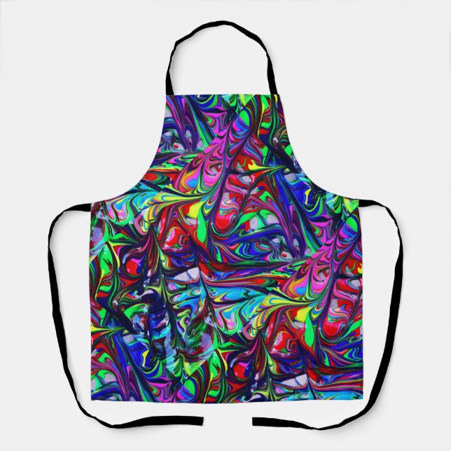 Tablier Leggings psychédéliques - DYE coloré (Recto)