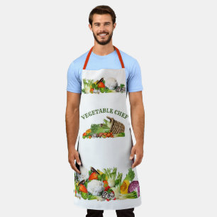 Tablier Légumes colorés Cuisine végétale Texte personnalis