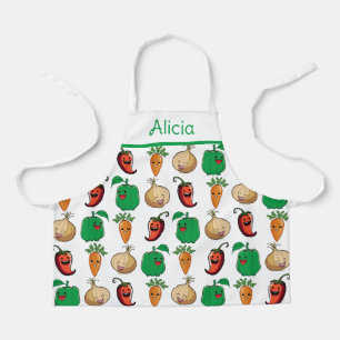 Tablier Légumes souriants