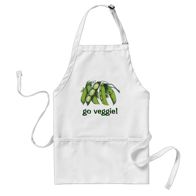 Tablier Légumes vintages ; Haricots de Lima, Aliments Agri (Devant)