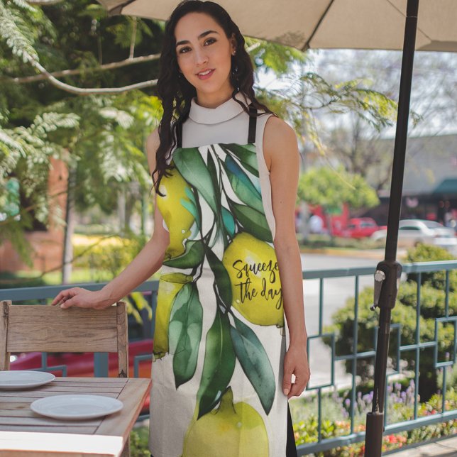 Tablier Lemon Tree Squeeze the Day Custom Text (Créateur téléchargé)