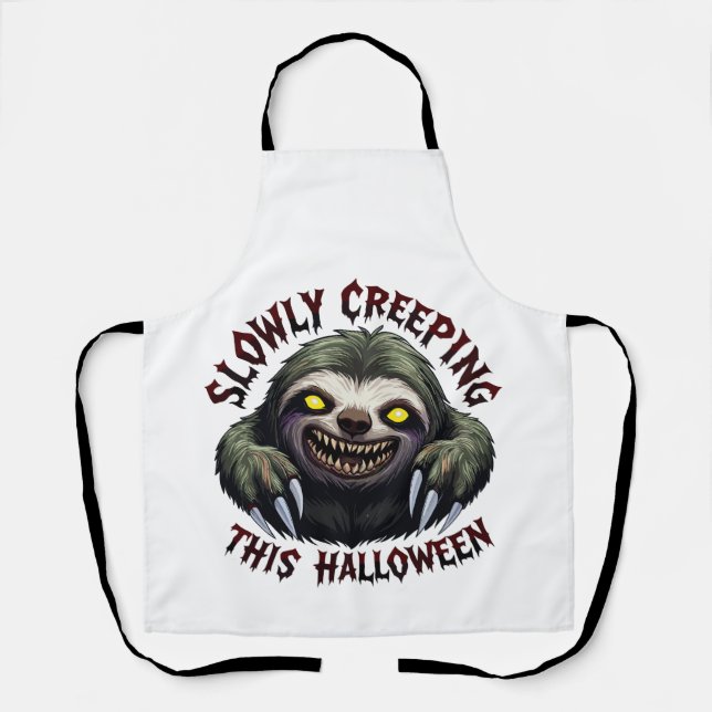 Tablier Lentement Creeping Cette Halloween - Sloth Déplais (Recto)