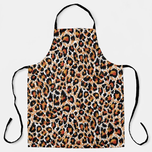 Tablier Leopard Géométrique : Illustration à motifs (Recto)