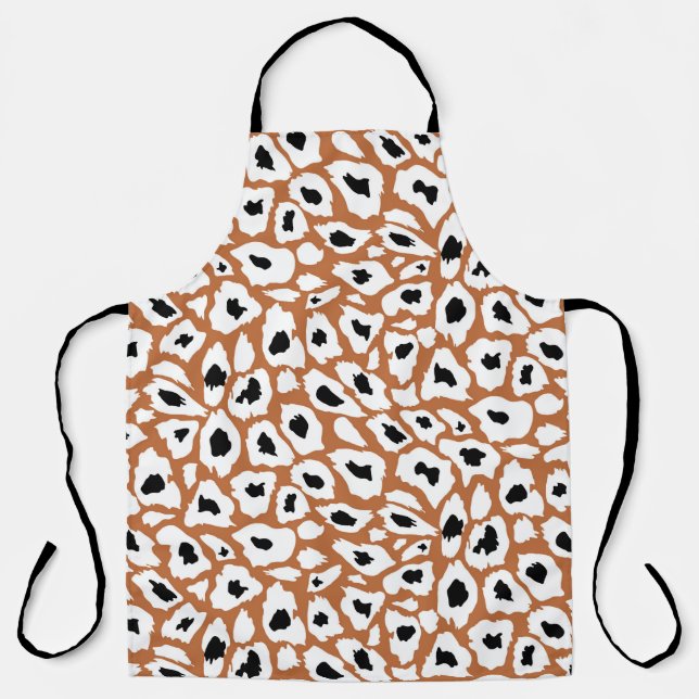 Tablier Leopard pattern, african animal print design (Recto)