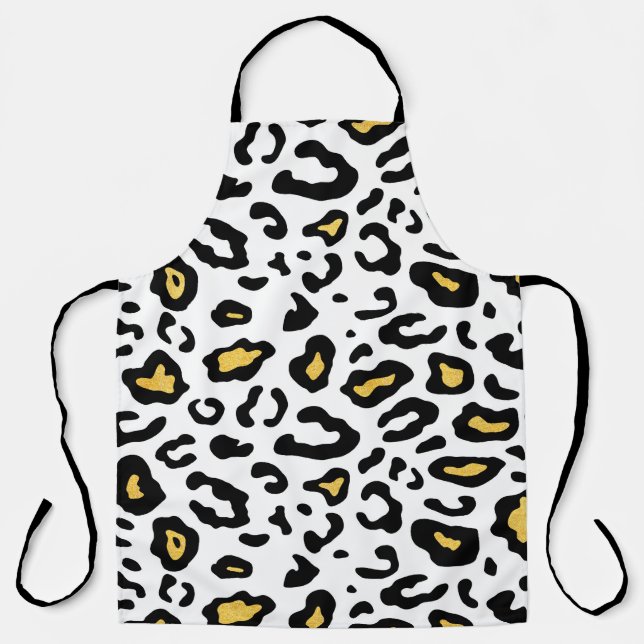Tablier Léopard peau transparente motif (Recto)