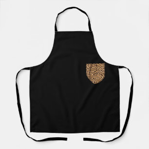 Tablier Leopard Pocket Cool Animal Lover Cheetah