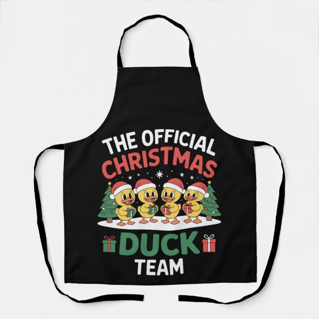 Tablier L'équipe officielle de canards de Noël Casquette d (Recto)