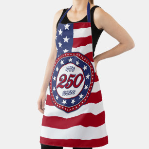 Tablier Les 250 ans d'Amérique avec le drapeau des États-U