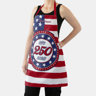 Tablier Les 250 ans d'Amérique avec le drapeau des États-U