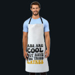 Tablier Les Abs Sont Cool Mais Avez-Vous Testé Latkes Hano<br><div class="desc">hanoukka,  juif,  juif,  menorah,  dreidel,  latkes,  cadeau,  anniversaire,  super,  chanukah</div>