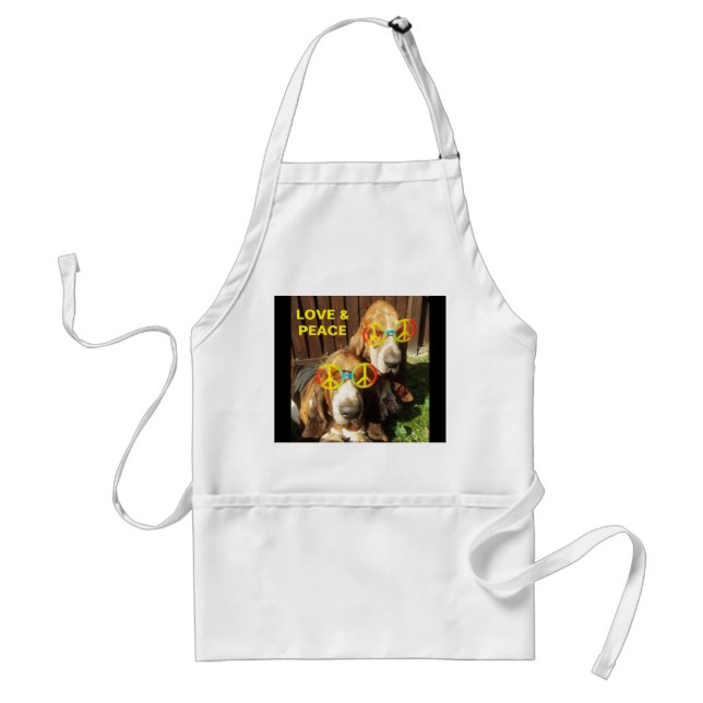Tablier Les animaux de compagnie Apron aiment la paix (Devant)