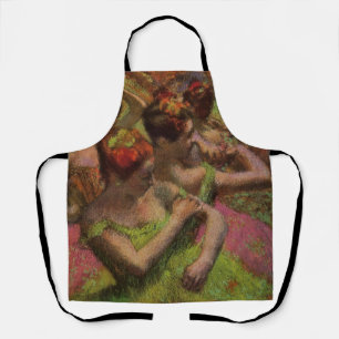 Tablier Les ballerines ajustant leurs robes (Edgar Degas)