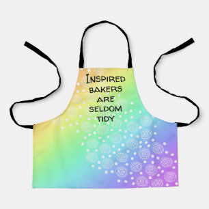 Tablier Les boulangers inspirés sont rarement Tidy Rainbow