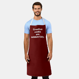 Tablier Les cuisiniers créatifs sont rarement Tidy Burgun