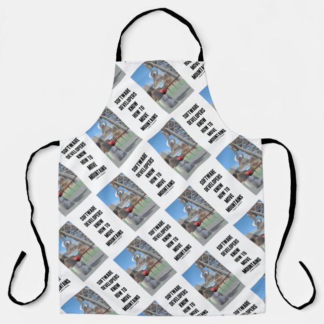 Tablier Les développeurs de logiciels savent comment dépla (Recto)