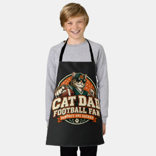 Tablier Les dimanches de papa chat amateur de football vin