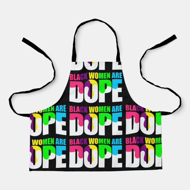 Tablier Les femmes noires sont Dope Black Pride Histoire (Recto)