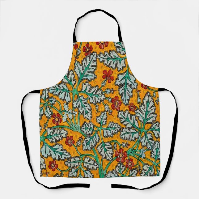 Tablier Les fleurs jaunes de Betty (Recto)