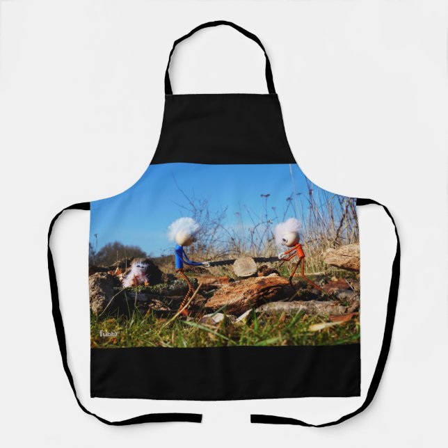 Tablier Les Fubby qui ont percé la tribu de l'arbre. (Recto)