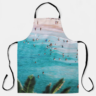 Tablier Les gens qui nagent sur la plage