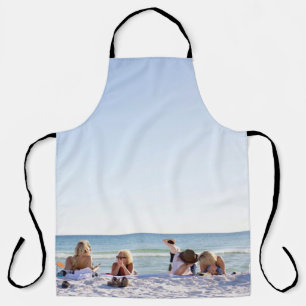 Tablier Les gens sur le sable blanc au bord de la plage