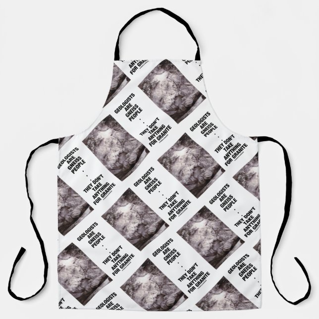 Tablier Les géologues sont des gneiss les gens ne prennent (Recto)