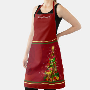 Tablier Les hôtesses de Noël Personnalisent le nom ou le t