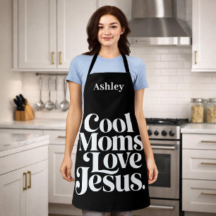 Tablier Les mamans cool aiment Jésus