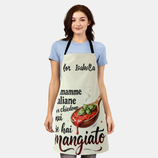 Tablier Les Mamans Italiennes Maman Italienne Drôle Cuisin