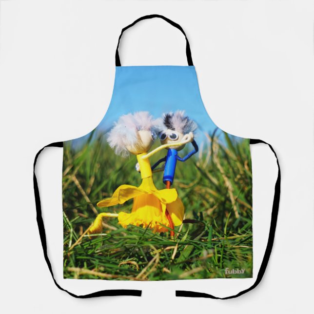 Tablier Les marionnettes de Fubby qui dansent avec la robe (Recto)