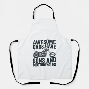 Tablier Les papas géniaux ont des fils et des motos Design