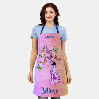 Tablier Les papillons de chiot dalmate croient Inspiration