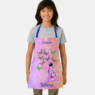 Tablier Les papillons de chiot dalmate croient Inspiration