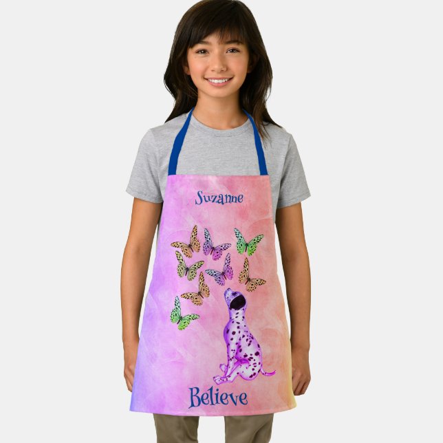 Tablier Les papillons de chiot dalmate croient Inspiration (Insitu)