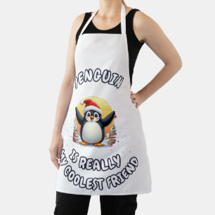 Tablier Les pingouins sont mes amis les plus cool" Pingoui