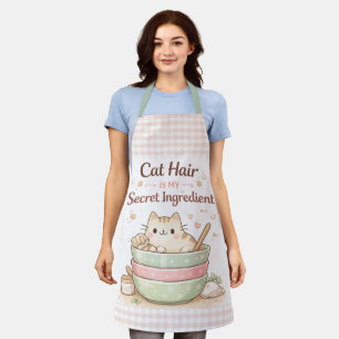 Tablier Les poils de chat sont mon ingrédient secret Kawai