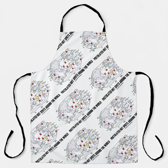 Tablier Les Points Chauds Postulés Autour Du Monde Géologi (Recto)