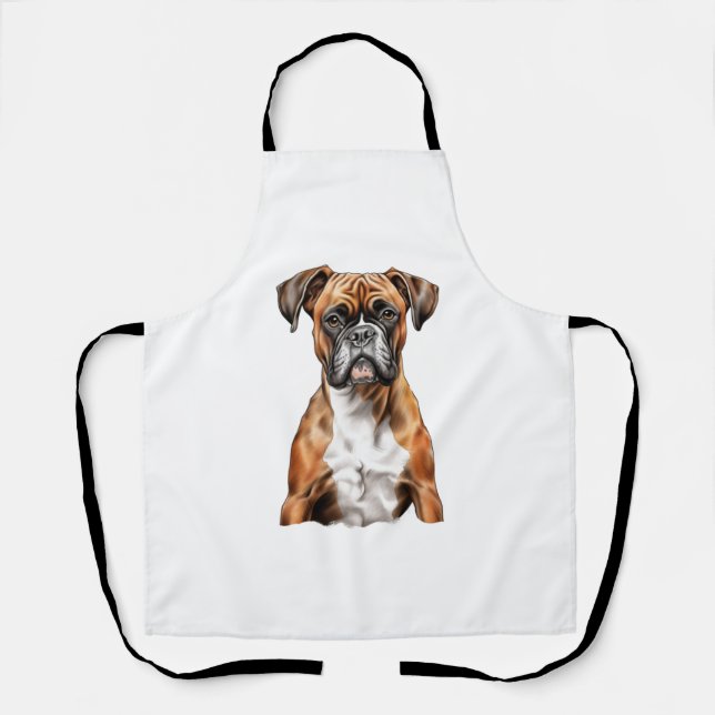 Tablier Les potes de boxer les mignons dessins pour chien  (Recto)