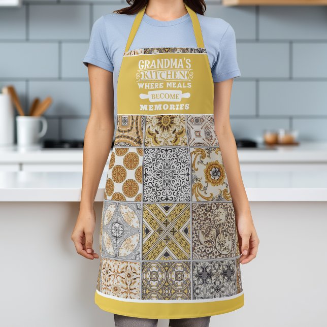 Tablier Les repas de grand-mère Motif rustique deviennent  (Créateur téléchargé)