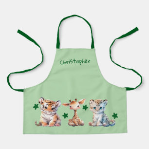 Tablier Les stars d'animaux mignons pour enfants ajoutent