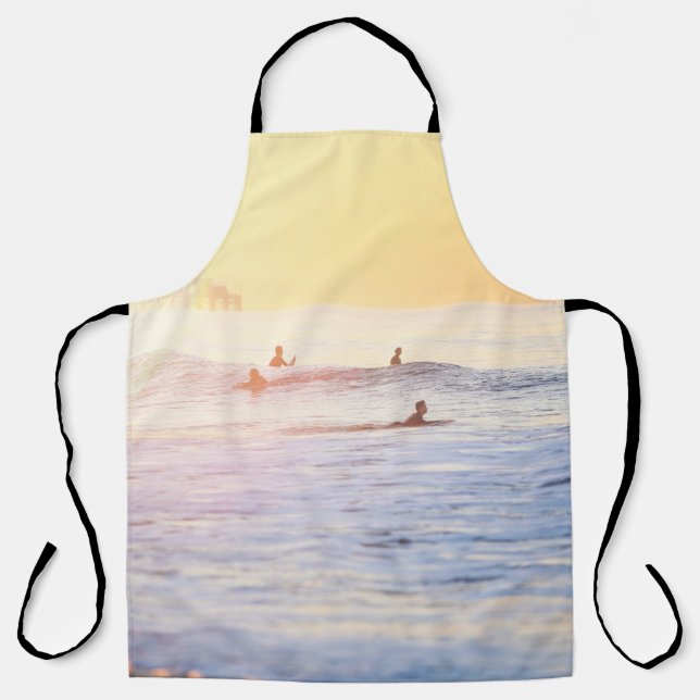 Tablier Les surfeurs sur la plage (Recto)