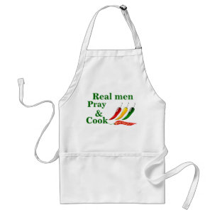 Tablier Les vrais hommes prient et cuisinent