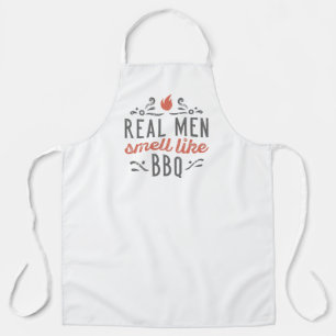 Tablier Les vrais hommes sentent comme le barbecue