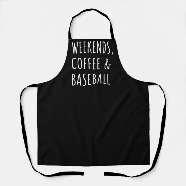 Tablier Les week-ends, le café et le baseball I (Recto)