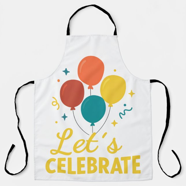 Tablier Let’s Celebrate – Festive Cooking Apron (Recto)