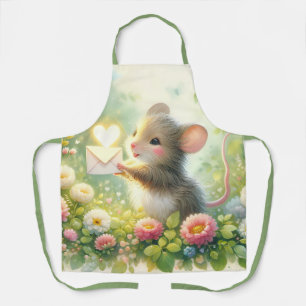 Tablier Lettre d'amour de souris de cottage Prairie