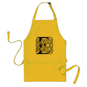 Tablier Lettre E Noeud Celtique Monogramme Vintage