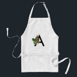 Tablier LETTRE Feuille Tropicale Faux Gold Foil A Monogram<br><div class="desc">LETTRE Feuille Tropicale Faux Gold Foil A Apron Monogramme | Tablier Boho monogramme avec feuilles tropicaux aquarelles avec faux accent de feuille d'or. Ce tablier tropical est parfait pour l'été. Cette conception est disponible dans d'autres éléments.</div>