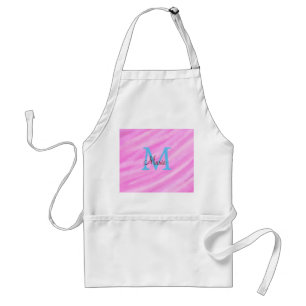 Tablier Lettre monogramme de titre ajoutée au pastel aquar