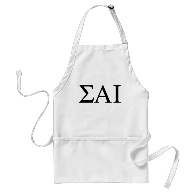 Tablier Lettres grecques Sigma Alpha Iota (Devant)